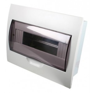 White Din Db 12-WAY Flush With Door And Tray
