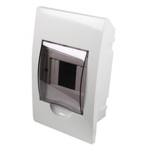 White Din Db 4-WAY Flush With Door And Tray