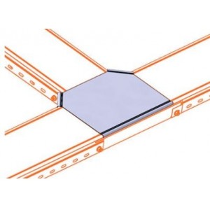 Traycover T Junc 300MM(W)X 50MM(H)X 50MM(B)GALV Mild Steel