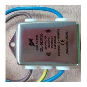 Mains Filter 250V 1PH 6AMP Wires