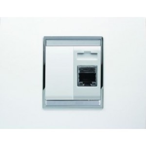 RJ45 Cat 6 Ftp Socket And Blank Kit Chorus Lux White