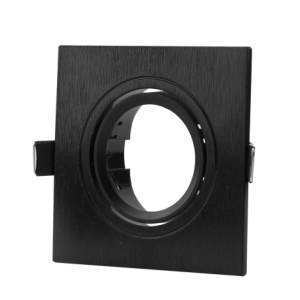 93MM Square Plastic Recessed Downlight Black