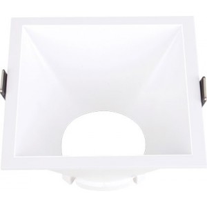 93MM Square Plastic Recessed Downlight White