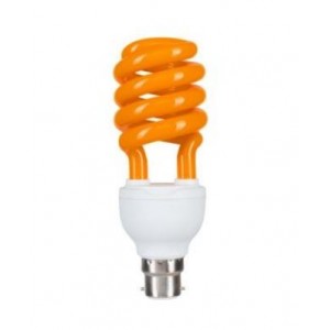 15W 230V Spiral Cf Lamp Orange B22