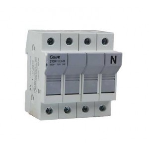 Fuse Base 3 Pole 10 X 38 + N