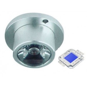 MINI ALUM. LED LAMP BLUE 1W 23.5x16.5MM