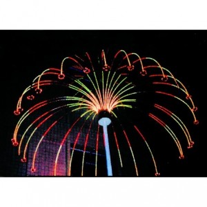 Jellyfish 2.1M Height 3.8M Dia. Electronic Firework