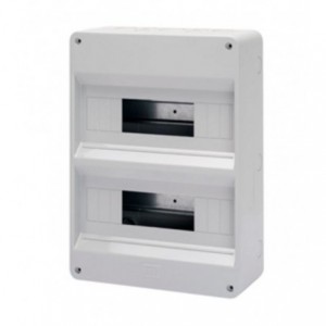 GREY SURFACE DB 2x12M NO DOOR IP40