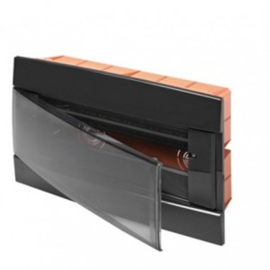 FLUSH DB 1x12M TONER BLACK SMOKED DOOR IP40