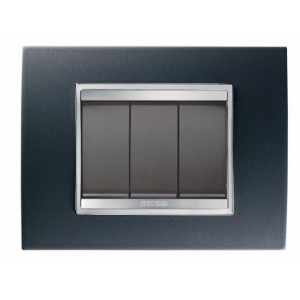 3 LEVER 1P 16A KIT CHORUS SLATE GREY C/W 2x4