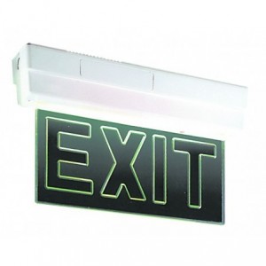1x8W CEILING MOUNT EMERGENCY EXIT LIGHT