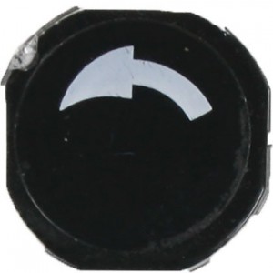 Black Ccw Arrow Button For Lap Pendant