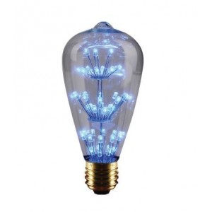 230VAC 3W ST64 Scattered LED Lamp E27 Blue
