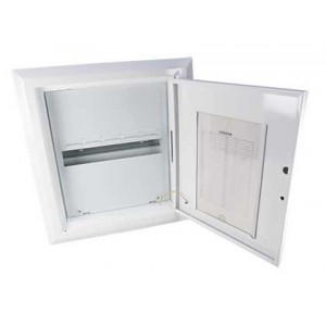 1x16 WAY IND STEEL FLUSH DIN DB WHITE