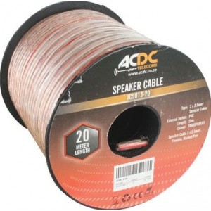 2 X 2.5MM Twin Speaker Cable DC 20M