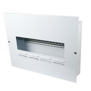 16-WAY WHITE STEEL FLUSH 13mm MCB DB NO DOOR IP42