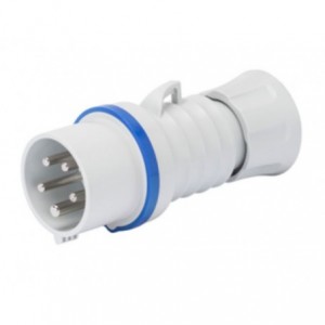 16A 3P+N+E 230V Plug IP44 9H Screwless