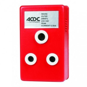 Dedicated Mains Filter With 15 Amp Plug Red