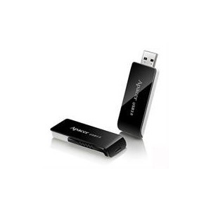 Apacer AP64GAH350B-1  64GB USB 3.0 Flash Drive - Black