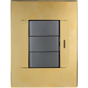 3 Lever 1P 16A Chorus Geo Gold