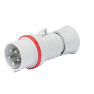32A 3P+N+E 400V Plug IP44 4H Screwless