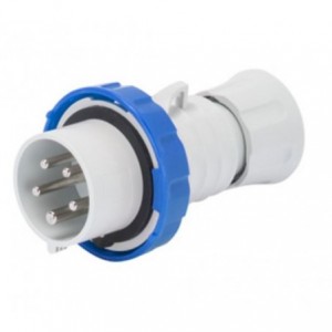 16A 3P+E 250V Plug IP67 9H C/W Phase Inverter