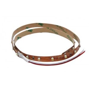 12VDC LED WARM WHITE FLEX STRIP LIGHT 8 x 2.5MM /500MM