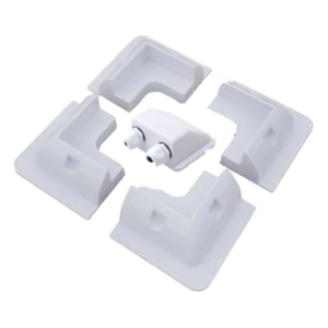 5PC ABS Solar Mounting Kit For 1 Panel White