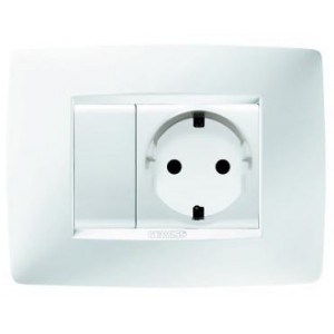 Schuko Sw Socket Outlet Kit Chorus One White