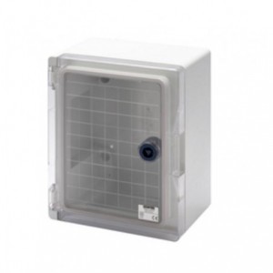 ENCLOSURE 254x200x135 IP55 TRANSP DOOR