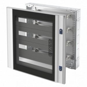 DB 5x24 GREY WITH GLASS DOOR IP40