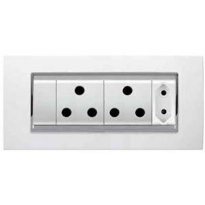 16A 2XSA Sw Socket Outlet + N-TYPE Skt Chorus Lux White