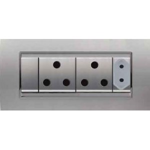 16A 2XSA Sw Socket Outlet + N-TYPE Skt Chorus Lux Titanium