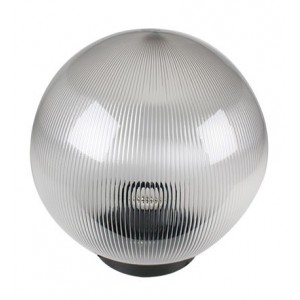 Ø250 Pmma Clear Prismatic LAMPSHADE-C/W BASE-LAMPHOLDER