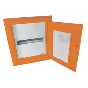 1x16 WAY IND STEEL FLUSH DIN DB ORANGE