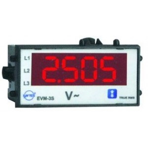 10-600VAC THREE PHASE VOLT METER 48x96