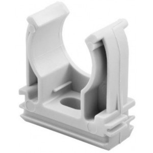 GREY SNAP CLIP SADDLE FOR CONDUIT 25mm
