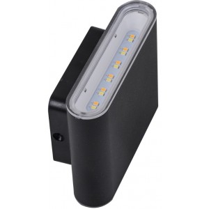 230V 2X6W LED CCT(3000-4200-6000K) Black Alum. UP/DOWN IP65