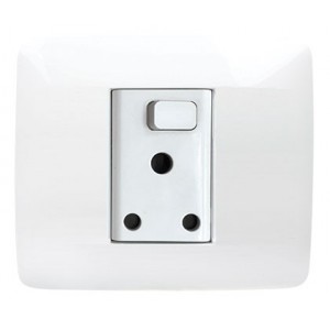 Complete 4X4 Single Switched Socket Outlet 2P+E 16A Slate