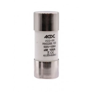 100A 22x58mm MOTOR FUSE 100kA 500V