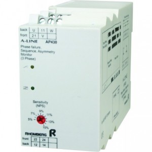550VAC 3 Ph Sequence / Failure / Asymmetry Supply Monitor