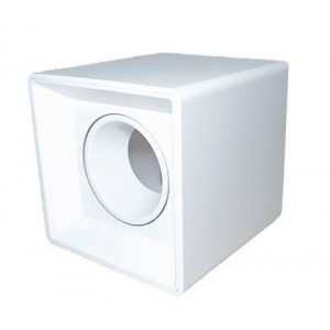 96MM X 96MM X 100MM Square Plastic Recessed Downlight White