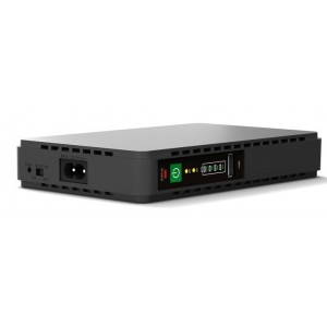 18W 230VAC/DC MINI UPS 5V/9V/12V/POE Out 8000MAH