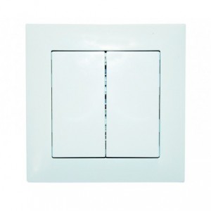 2 Lever 2 Way Switch 10A White For 3X3 Box