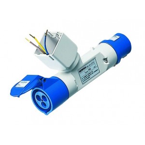 Conv.device 16A 2P+E PLUG/2P+E Sock 230V