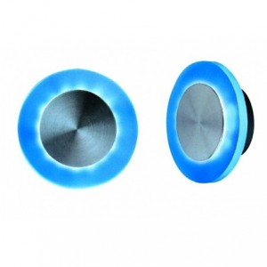 230V Blue LED Alum. Wall Light IP20
