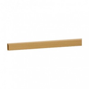 15X10MM Minitrunking With Adhesive Strip Beech 2M Length