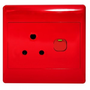 1X16A DEDICATED RED SWITCHED SOCKET OUTLET 4x4
