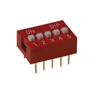 5-WAY Dip Switch Red