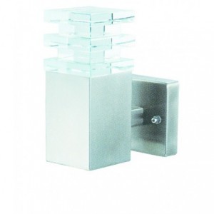LED S/STEEL 230V LIGHT FITTING 155Hx120Dx60W IP44